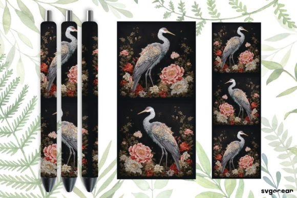 Elevate Holiday Gifts with Embroidery Crane Pen Wraps