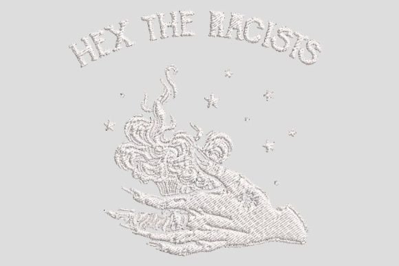 Hex the Racists: A Bold Halloween Embroidery Review