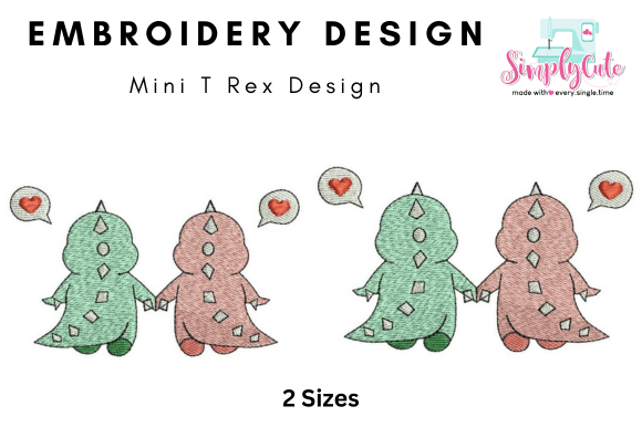 Mini T-Rex Embroidery Design Review for Apparel