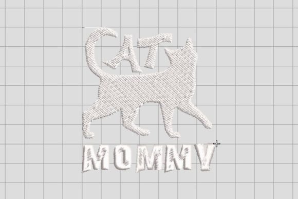 Review: Beautiful White Cat Mommy Embroidery File