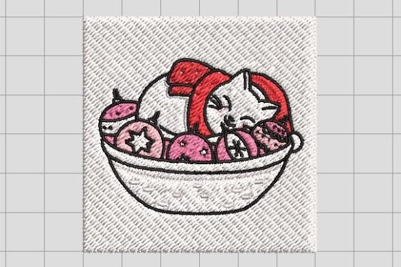 Review: Cartoon Cat Merry Christmas Embroidery for Merch