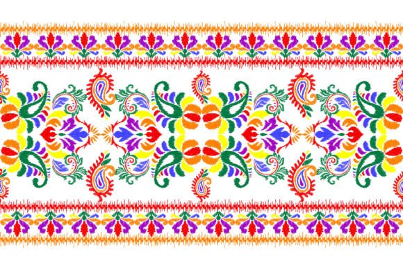 Review: Colorful Ikat Floral Embroidery for Craft Fairs