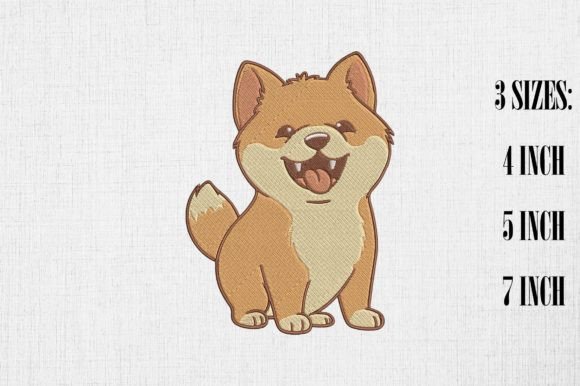 Review: Cute Shiba Inu Dog Embroidery Design for Business