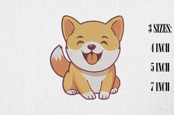 Review: Kawaii Shiba Inu Dog Embroidery Design