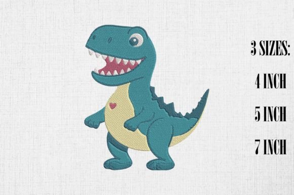 Review: Kawaii T-rex Dinosaur Embroidery Design