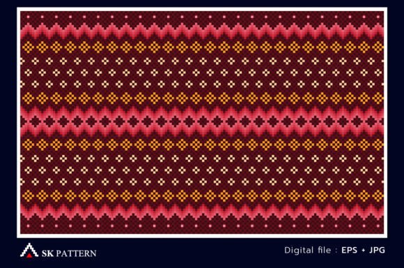 Review: Vector Embroidery Ikat Background Design