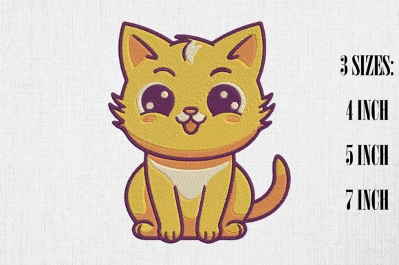 Reviewing Cute Kawaii Cat Embroidery for Etsy Shops