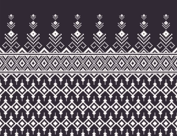 Reviewing Ukrainian Border Embroidery Pattern