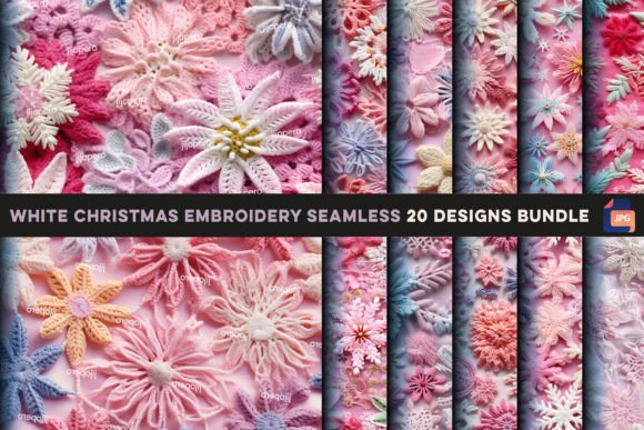 Reviewing White Christmas Embroidery Seamless